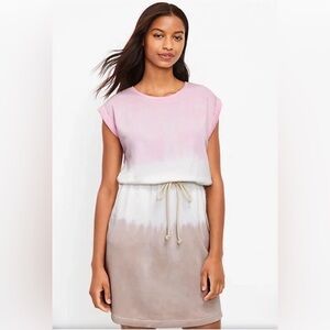 Lou & Grey Tie Dye Cotton Terry Pocket Dress Sz XS